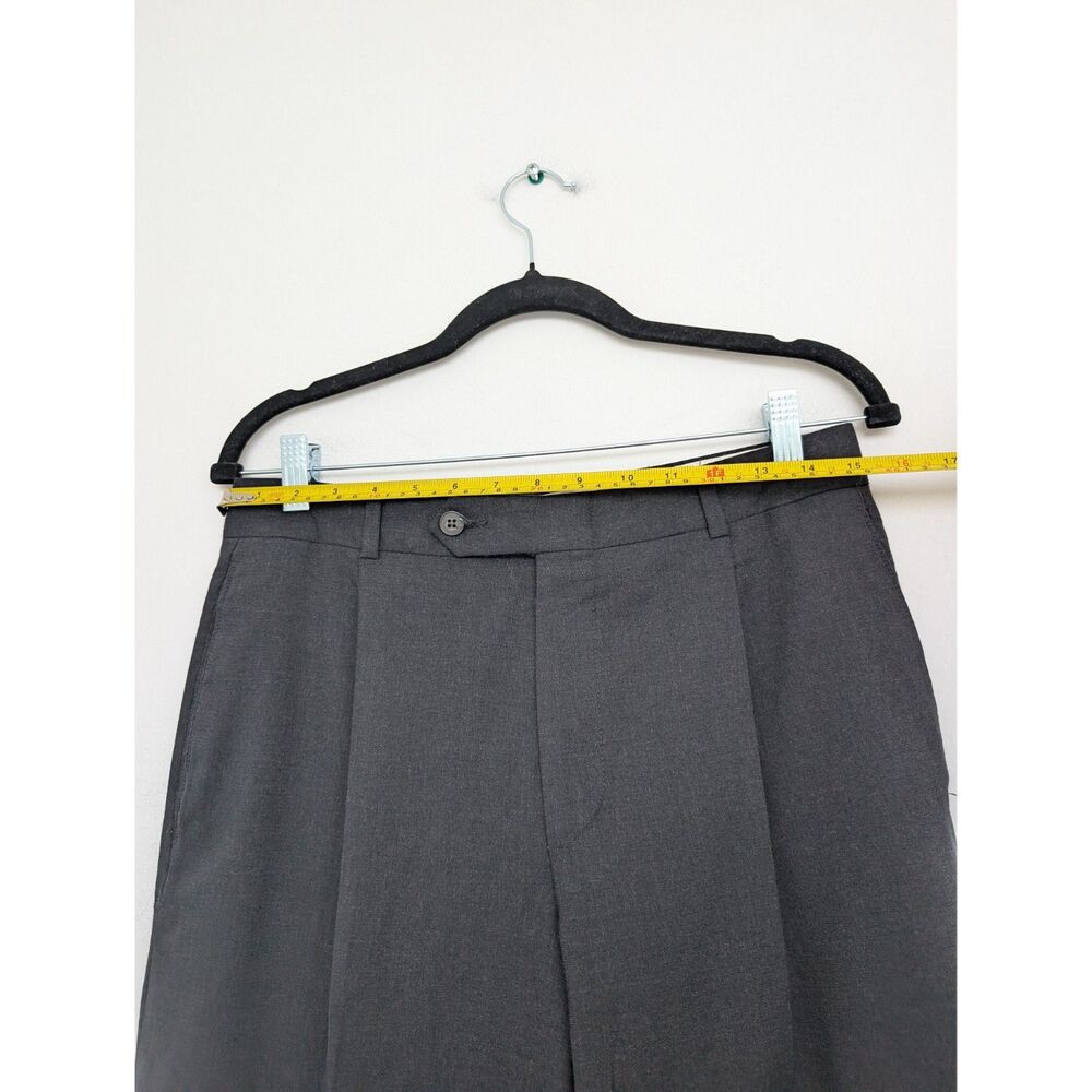 Vintage Oscar de la Renta Wool Gray Mens Dress Pants Trousers Sz 30 - Picture 11 of 16